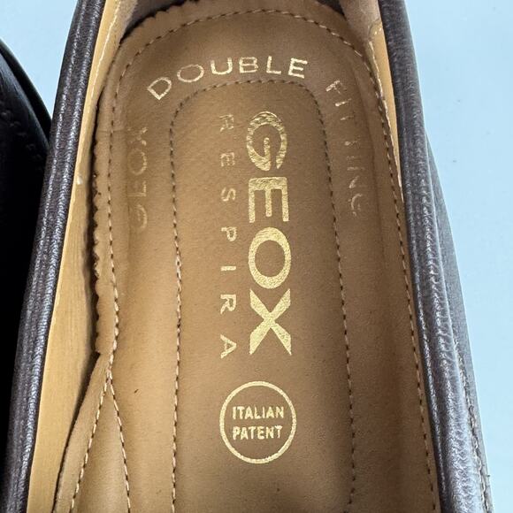 GEOX Respira Men\'s Slip-on Horsebit Driving Brown Leather Loafer size 12 US main image 6